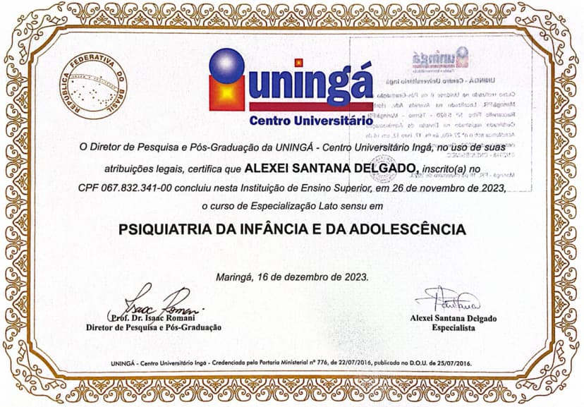 Psiquiatria da Infância